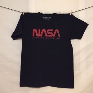 NASA ‘Let’s get the hell out of here’ T-shirt.